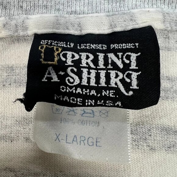 Vintage Print A-Shirt 1992 NCAA Final Four Win Cities Striped T-Shirt Size XL - Picture 7 of 11